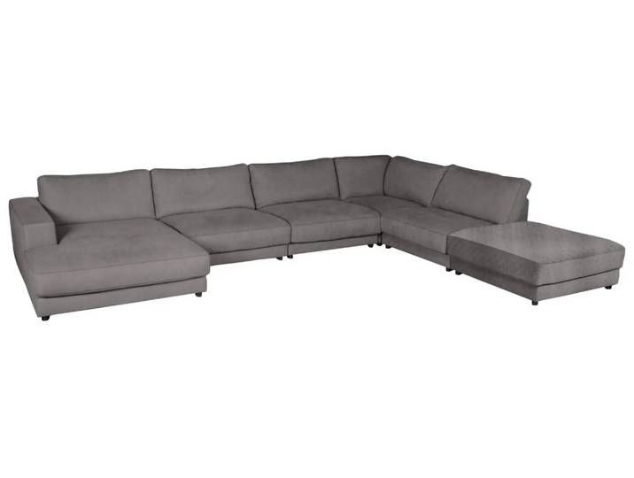 Ecksofa Havanna Basic Candy / Farbe: Stone / Material: Stoff Basic