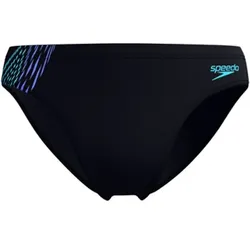 SPEEDO Mens 7cm Tech Panel Brief Black/Cobalt Pop - 4
