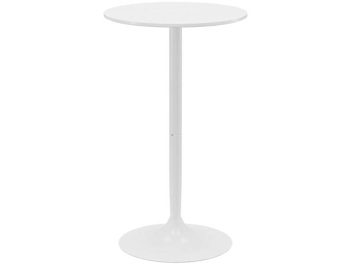 Table de bar ronde HOMCOM table de bistro mange-debout table de cuisine style contemporain avec plateau peint et cadre en acier