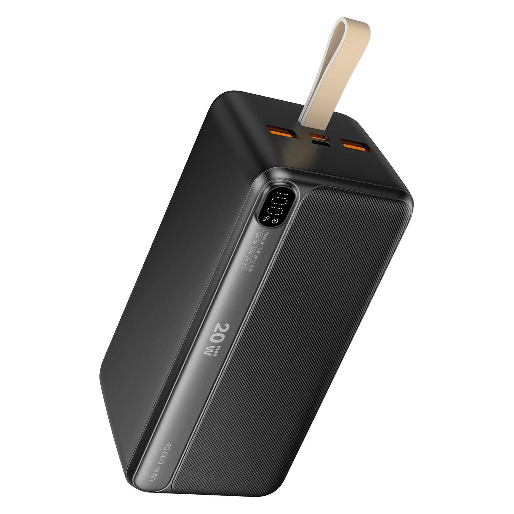 Krüger&Matz POWER BANK Kruger&Matz 40000 mAh Li-Ion mit QC- und PD-Funktionen (40000 mAh, 22.50 W) (KM0908)