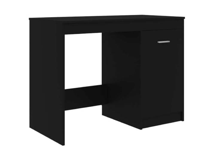 vidaXL Bureau 100x50x76 cm spaanplaat zwart