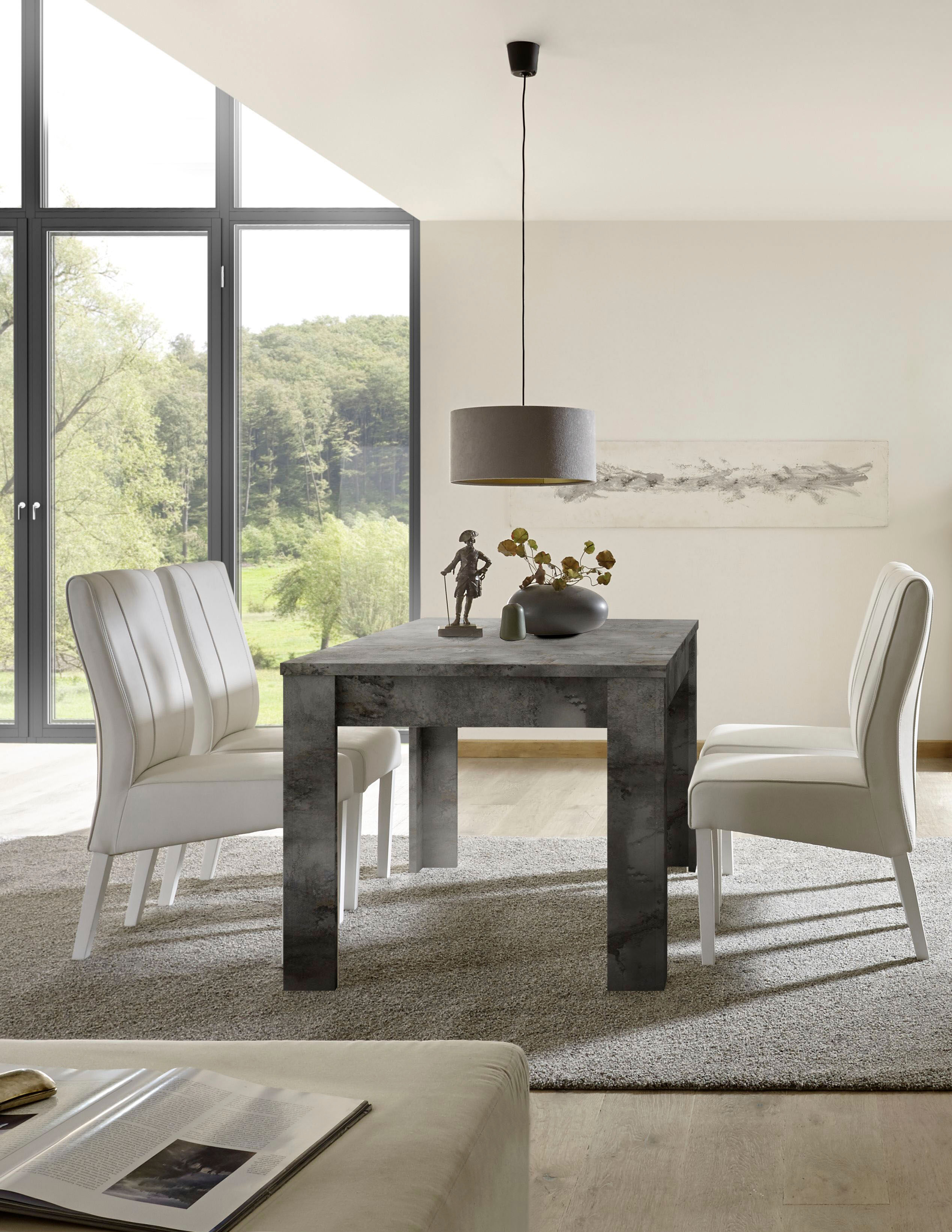 Esstisch HOME AFFAIRE "Dama 180 x 90 cm, Küchentisch, Esszimmertisch", grau (ossido, ossido, ossido), B:180cm H:79cm T:90cm, Tische, Esstisch, rechteckig, Tischplattenstärke 22 mm, verschiedene Farben ossido, ossido, ossido B/H/T: 180cm x 79cm x 90cm