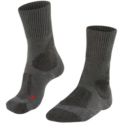 FALKE Herren Trekking-Socken - TK1 Adventure Men, Wandersocken, Starke Polsterung, Merinowolle Dunkelgrau / 46-48