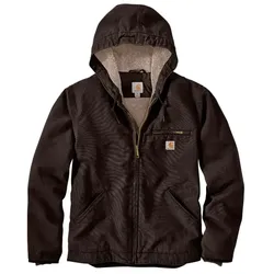 Carhartt Herren Kapuzenjacke Sierra 104392 Sherpa-Futter windabweisend