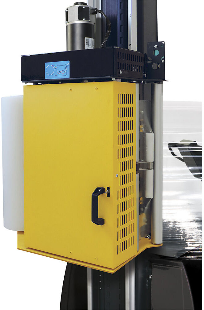 kaiserkraft Palettenwickler BeeWrap+, mobile Stretchmaschine, Palettenhöhe 2600 mm, mit 240 % angetr. Vordehnung