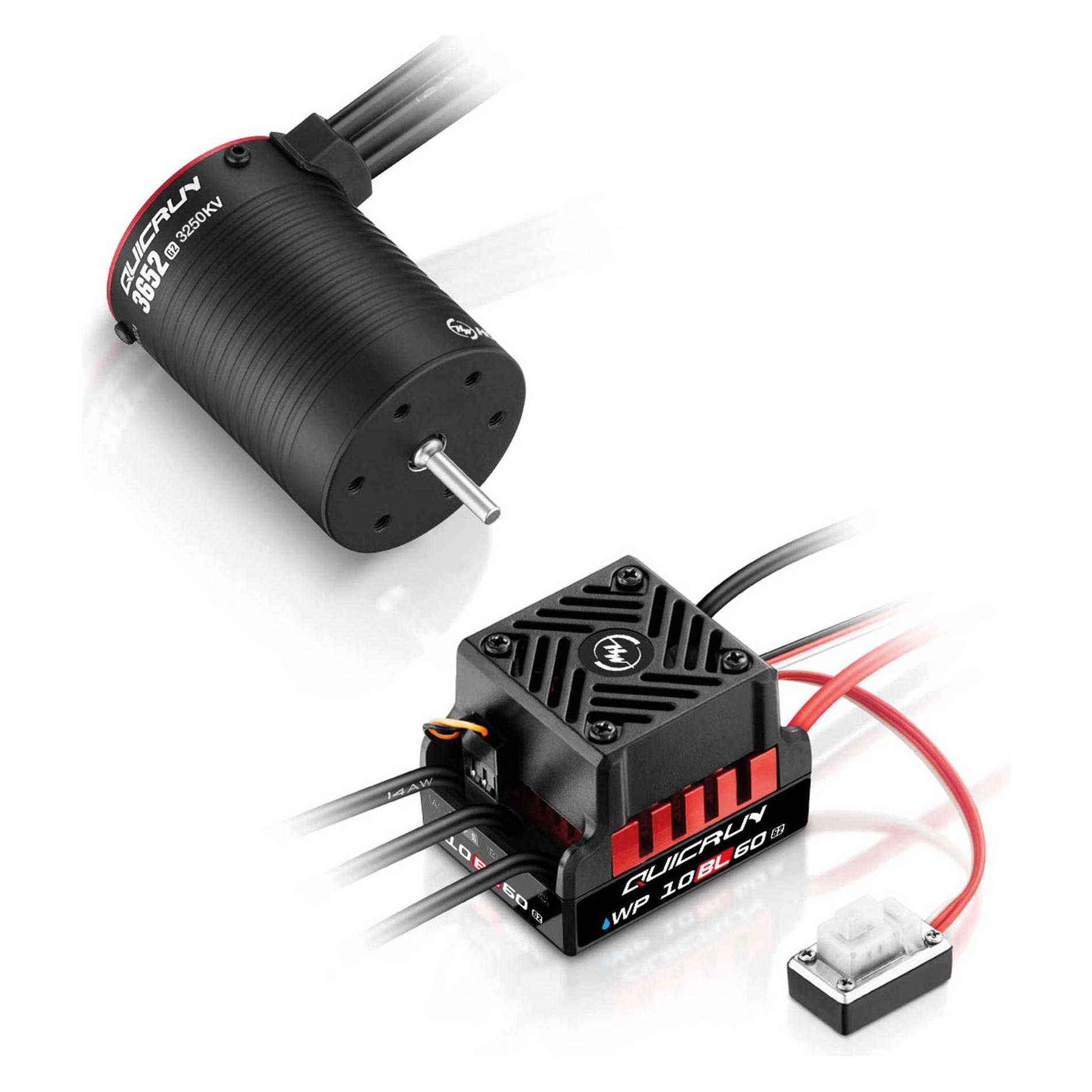 Hobbywing QuicRun Combo WP16BL60 G2 3652SL 3250kV G2 Sensorless (HW38020396)