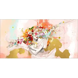 Originalbild (BHT 180x90x4 cm) - bunt - BHT 180x90x4 cm