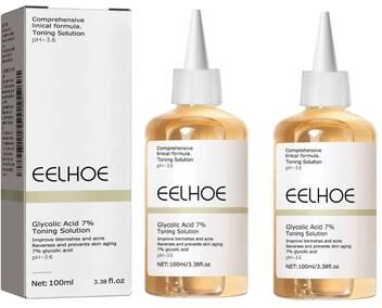 Inspired Living Radiance Reset Glycolic Acid Toner 7% Brightening & Acne Refining Solution 2pcs