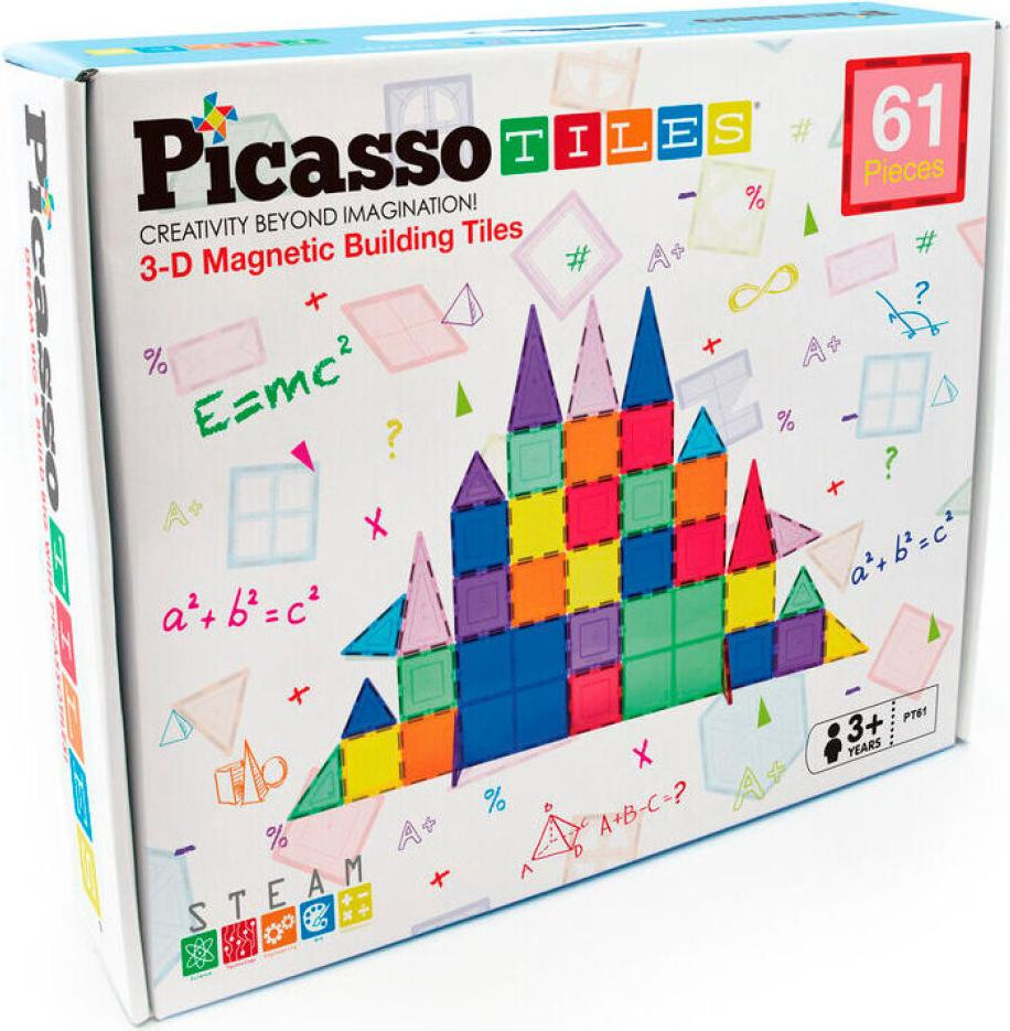 Cefa Toys Picasso Tiles magnetische bouwstenen 61 stuks
