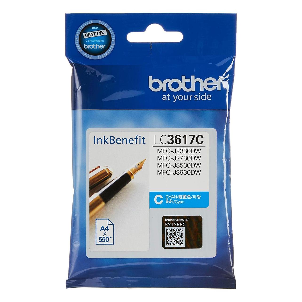 Brother LC-3617C - Original - Cyan - - MFC-J2330DW - MFC-J2730DW - MFC-J3530DW - MFC-J39 (C) (LC3617C)