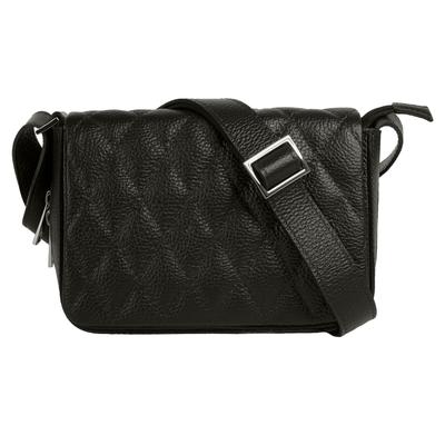 Henkeltasche CLUTY "CLUTY Damen echt Leder, Made in Italy", Damen, Gr. B/H/T: 20cm x 13cm x 5cm onesize, schwarz, Leder, Taschen, echt Leder, Made in Italy