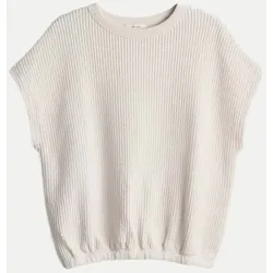 Sweatshirt Ginte im Rippstrick Design Beige 36