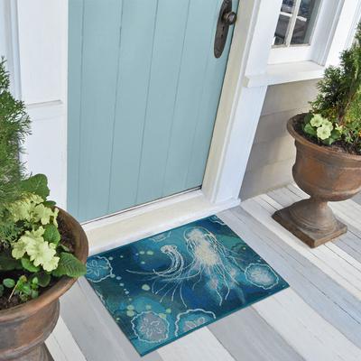 Lush Decor Esencia Jelly Fish Indoor/Outdoor Mat