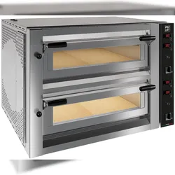 KBS Gastrotechnik Pizzaofen Master 4+4 für 8 Pizzen ø35cm elektro 14,4 kW