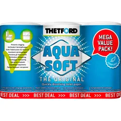 Thetford Aqua Soft ComfortPlus Toilettenpapier (6 Rollen)