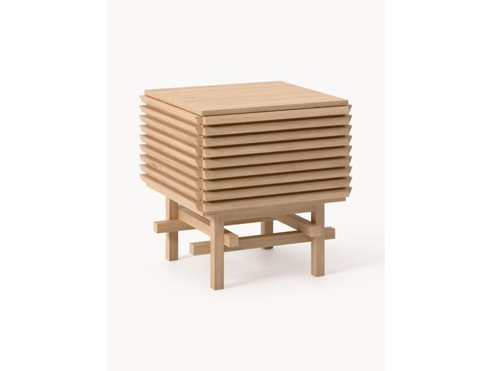Table de chevet en chêne Pierce