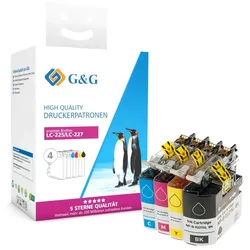 4 G&G Druckerpatronen ersetzen Brother LC227XLVALBPDR