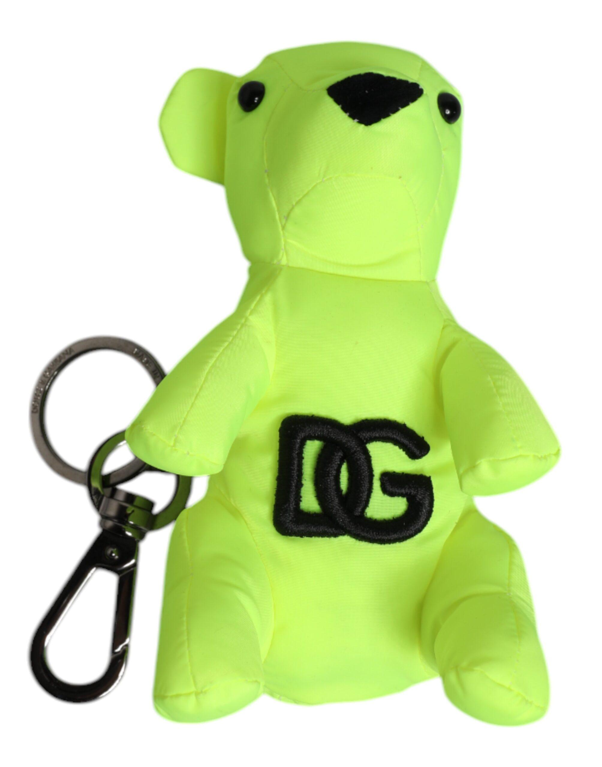 Groene Beer Geborduurd Logo Sleutelhanger Haak Sleutelhanger