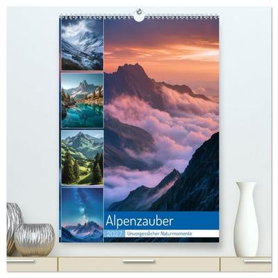 Alpenzauber (hochwertiger Premium Wandkalender 2027 DIN A2 hoch), Kunstdruck in Hochglanz