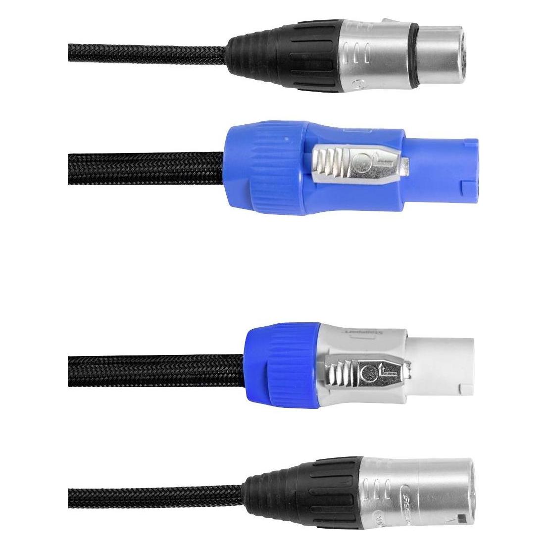 Eurolite Kombikabel DMX P-Con/5 Pin XLR 3m (3 m, XLR Kabel) (30227783)
