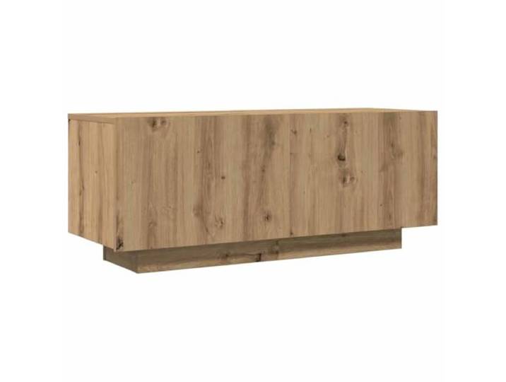 KUPTYERFG TV-Schrank 2er Set Artisan-Eiche 100x35x40 cm Lowboard Flexibler Medienschrank aus Holzwerkstoff für Wohnzimmer und Schlafzimmer: 2 Module mit Stauraum hinter Türen.
