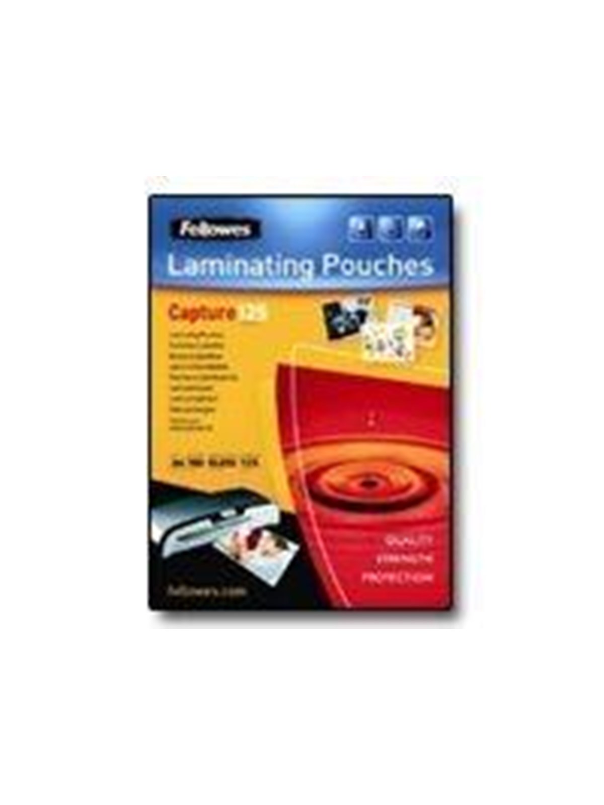 Fellowes Glänzende Karten-Laminierfolie 125 Mikron - 75x105mm