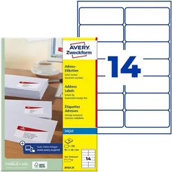 Avery Zweckform 350er-Pack Adressaufkleber »J8163-25« weiß