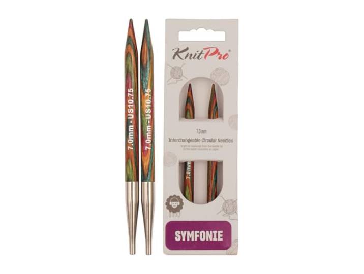 KnitPro 7 mm Symfonie verwisselbare normale rondbreinaalden, meerkleurig