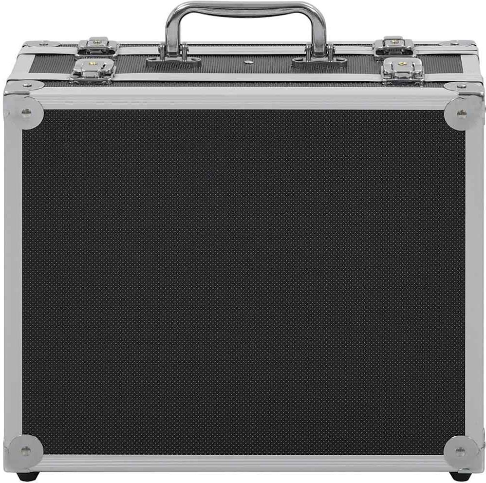 vidaXL Mallette pour arme à feu Aluminium ABS Noir