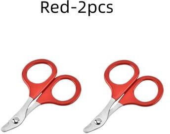 Inspired Living SafeGrip Professional Pet Nail Clipper For Cats & Small Dogs red 2pcs