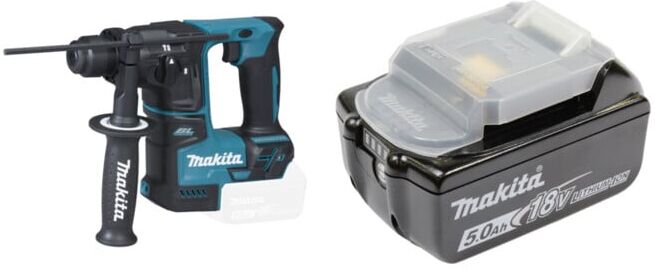 Set Makita Akku-Bohrhammer DHR171Z Solo-Version + Makita Akku 18,0 V 5,0 Ah Li-Ion BL1850B