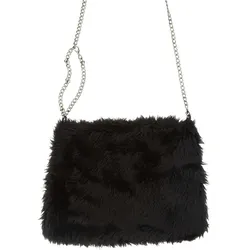 Handtasche "Plüsch", schwarz