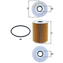 Ölfilter MAHLE OX 254D1 für Mercedes-Benz Mclaren E