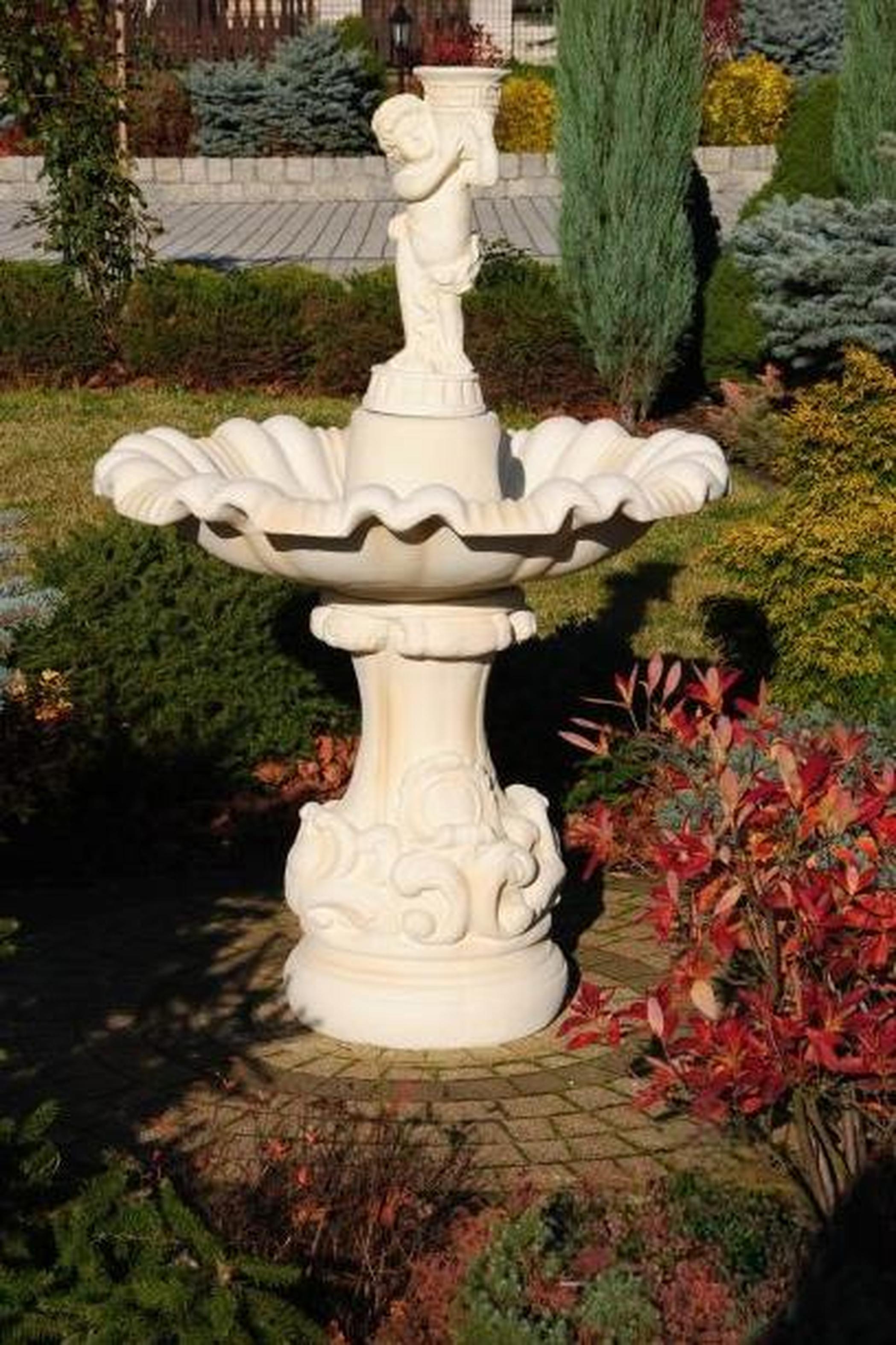 Zierbrunnen Springbrunnen Skulptur Brunnen Dekoration Garten Fontaine Napoli !