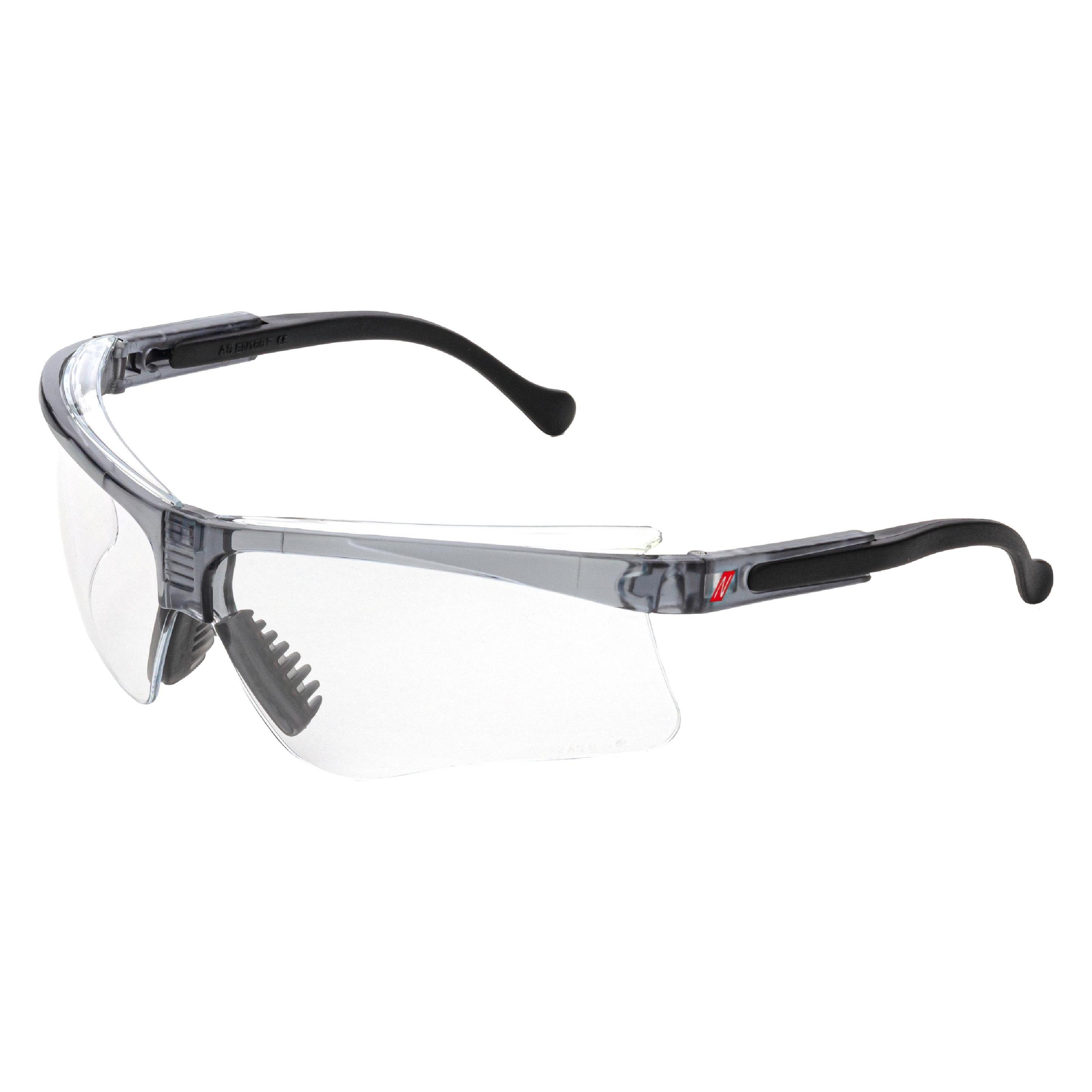 Nitras VISION PROTECT PREMIUM, Schutzbrille, Tragkörper schwarz, Sichtscheiben transparent (Farbcode (9020)