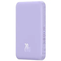 Baseus Magnetic Mini (5000 mAh, 15 W, 19.25 Wh), Powerbank, Violett