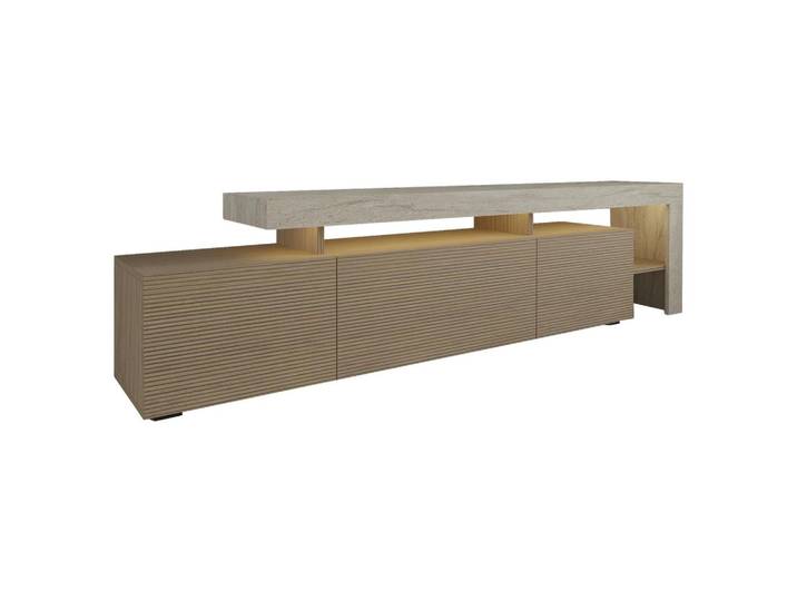 TV-ELEMENT Travertine/Eiche B: 192cm