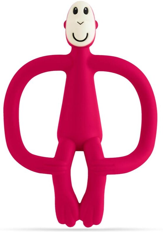 Matchstick Monkey Teething Toy and Gel Applicator jouet de dentition avec brosse 2 en 1 Ruby 1 pcs