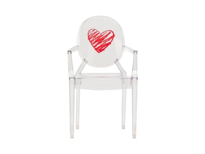 Kartell 285511 Loulou Ghost Kinderstuhl, Polykarbonat, transparent, 37 x 40 x 63 cm