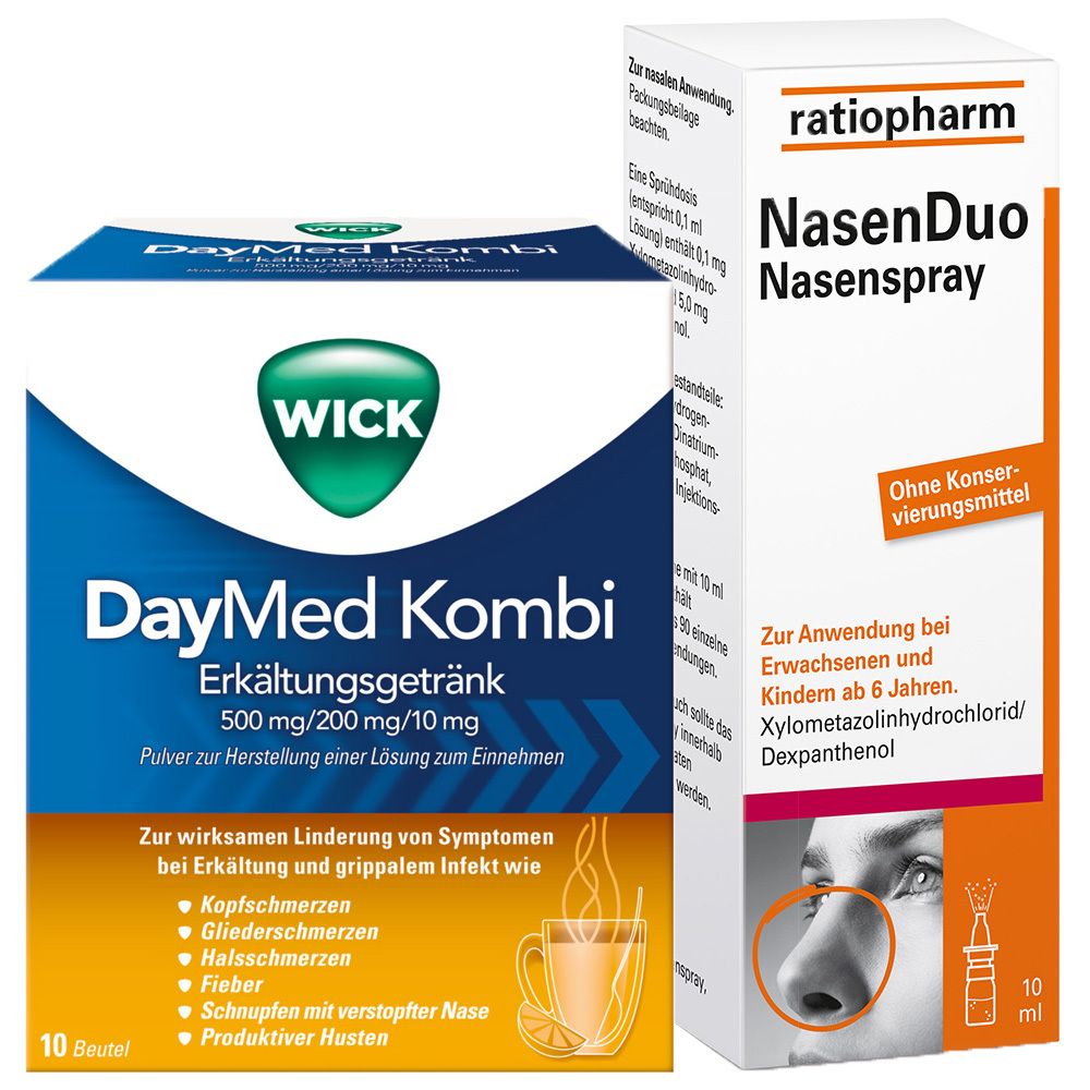 Schnupfenset Wick DayMed Kombi + Nasenduo Nasenspray 1 St Set
