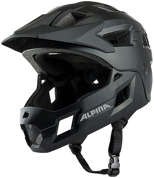 ALPINA Kinder Fullface MTB-Helm Rupi schwarz B