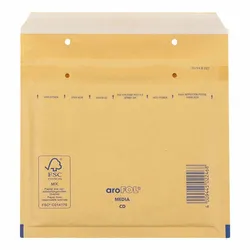 50x AROFOL CLASSIC Luftpolstertasche  CD 180x165mm für CD/DVD braun