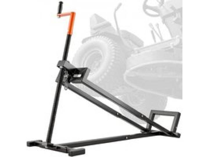 VEVOR Lève Tondeuse Autoportée Capacité de Charge 399,1 kg, Cric à Vis pour Tracteur-tondeuse Télescopique, Élévateur pour Tondeuse à Gazon avec Manivelle et Poignée d'Outil Électrique, Jardin, Noir