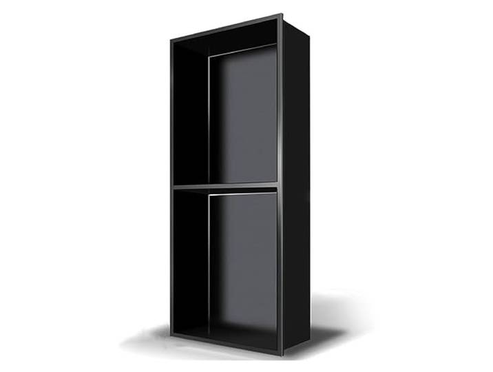 Wunilatev Regal für Duschwandnische Duschnischenregal aus Edelstahl Mehrfarbige Badezimmeraufbewahrung in mehreren Größen: Organizer for Toilettenartikel(Black,70x28x12.5cm)