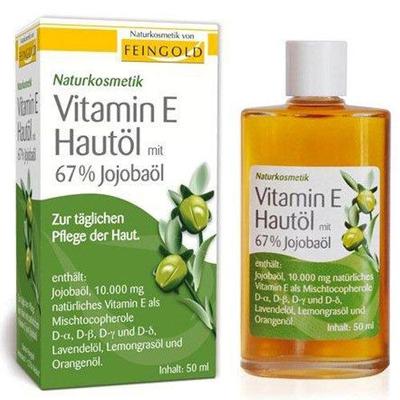 Vitamin E Hautöl mit 67% Jojobaöl 50 ml Öl