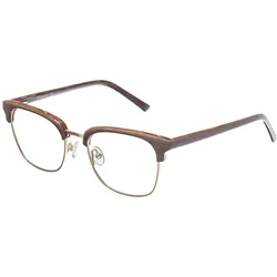 Brille Retro R1950 Braun/Gold