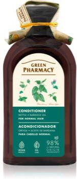 Green Pharmacy Nettle & Burdock oil Conditioner condicionador para cabelo normal 300 ml. Nettle & Burdock oil Conditioner