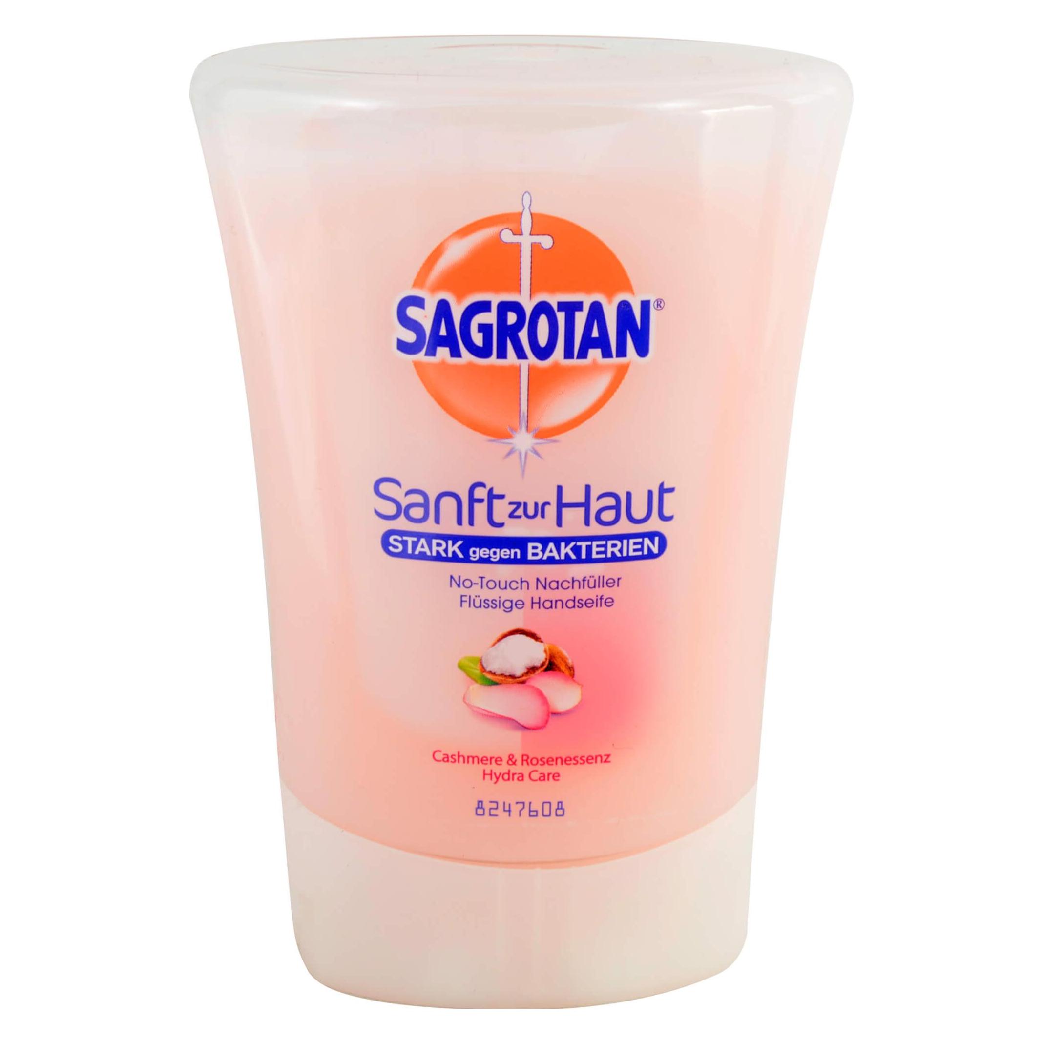 Sagrotan No-Touch Nachfüller Cashmere&Rosenessenz, 250 ml FSE (Flüssigseife, Handseife Nachfüllpackung, 250 ml) (12309464)