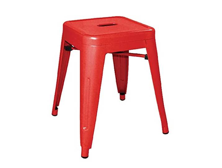 Bolero - DL870 Bistrohocker, niedrig, Stahl, rot, 4 Stück