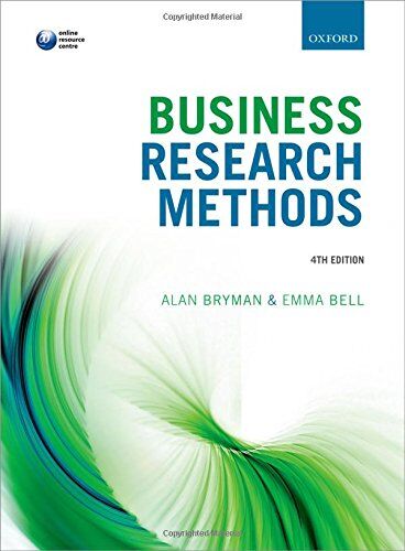 Alan Bryman - Business Research Methods - Preis vom 09.10.2026 07:28:09 h